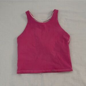 ATHLETA GIRL Hot pink Crop Tank Top